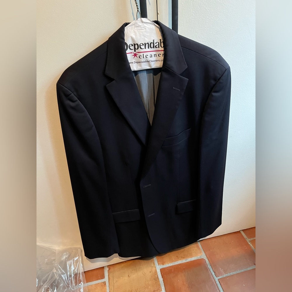 Navy Hugo Boss Suit Jacket 40L